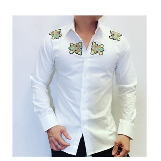 Sơ Mi Thêu Hoạ Tiết