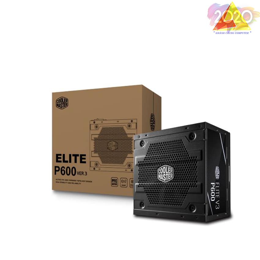 Nguồn máy tính Cooler Master Elite V3 230V PC600 600W (Màu Đen) (Chiếc)