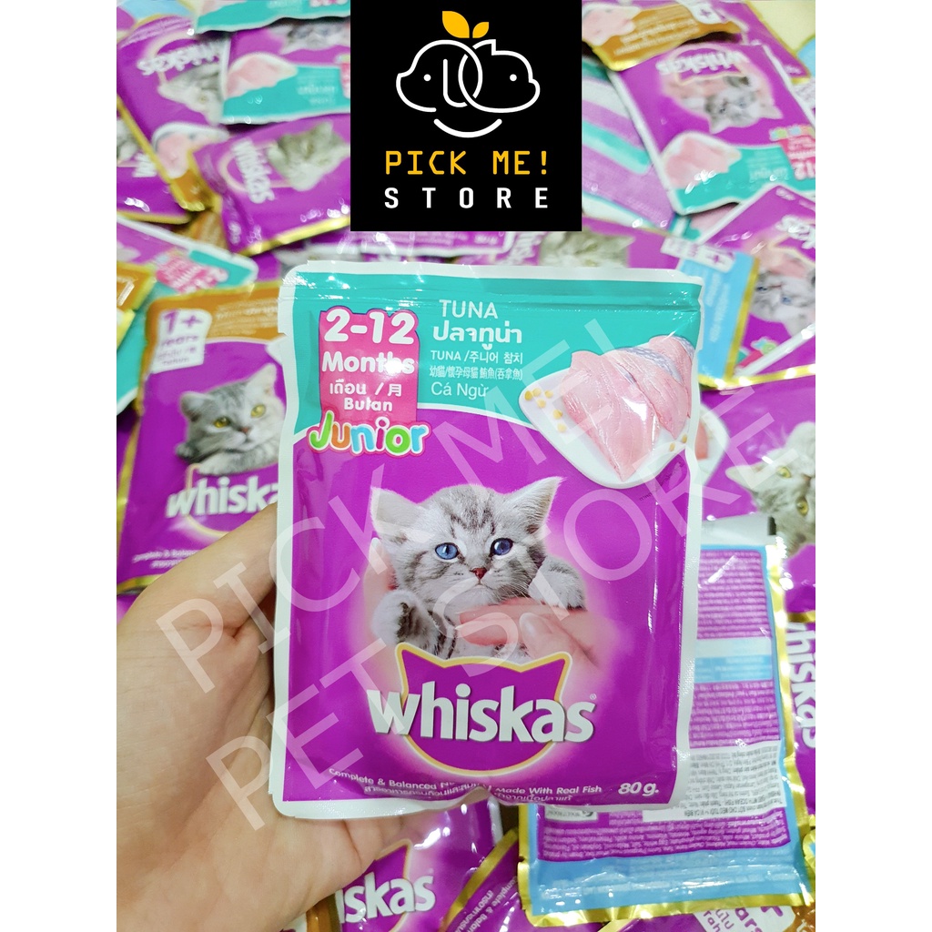 Pate Whiskas Junior Cho Mèo Con, Mèo nhỏ 80g