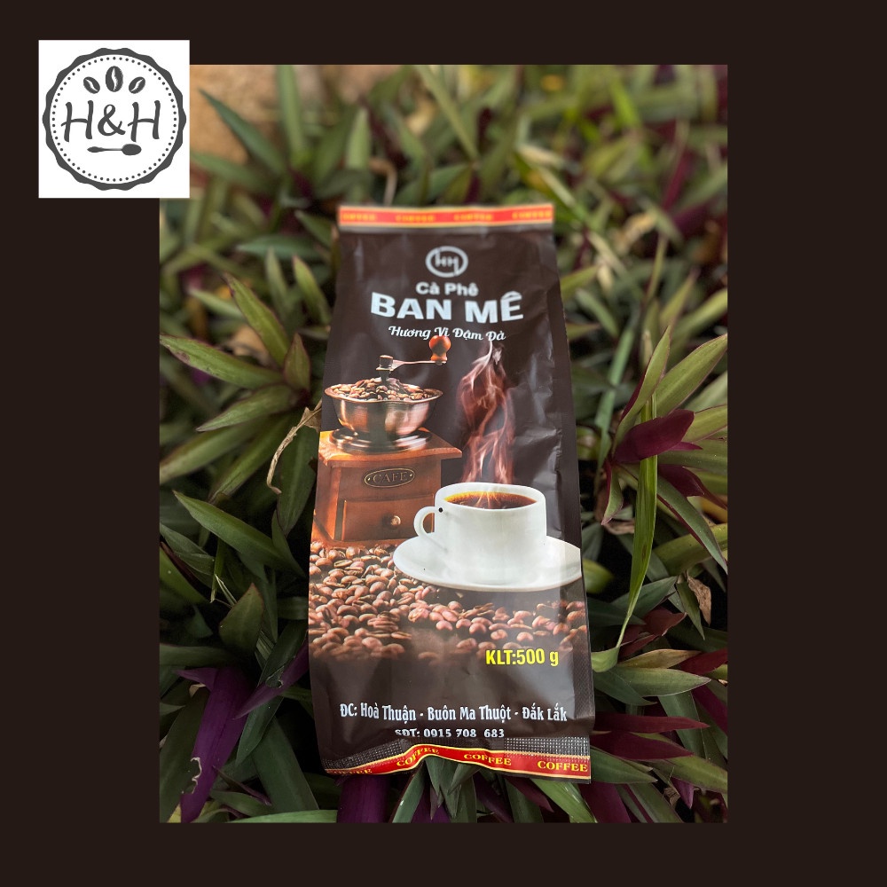 [SALE SỐC- Bịch 500g ]  CÀ PHÊ RANG XAY NGUYÊN CHẤT BAN MÊ H&H- BÌ NÂU -  CHO NGÀY MỚI TRÀN ĐẦY NĂNG LƯỢNG | BigBuy360 - bigbuy360.vn