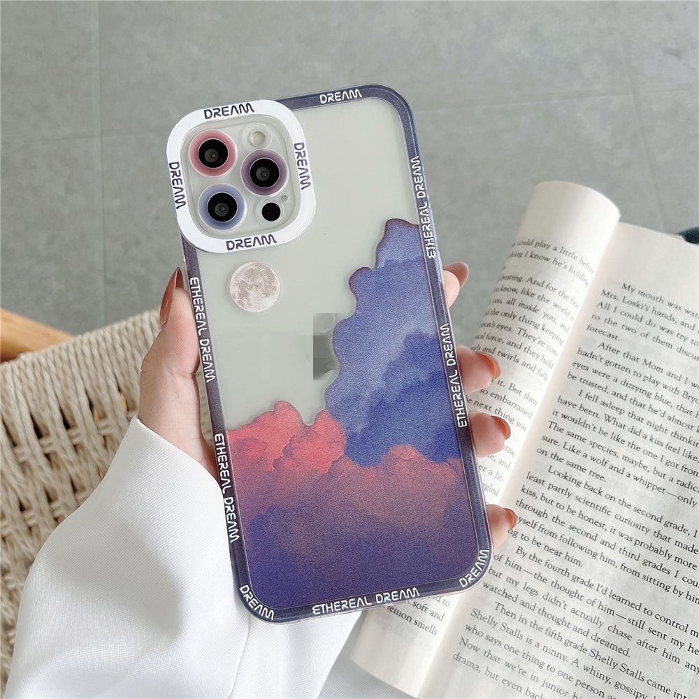 Ốp Điện Thoại Mềm Trong Suốt Hình Đám Mây Cho Vivo Y15S Y15A V21E V21 4G 5G V23E V23EPro