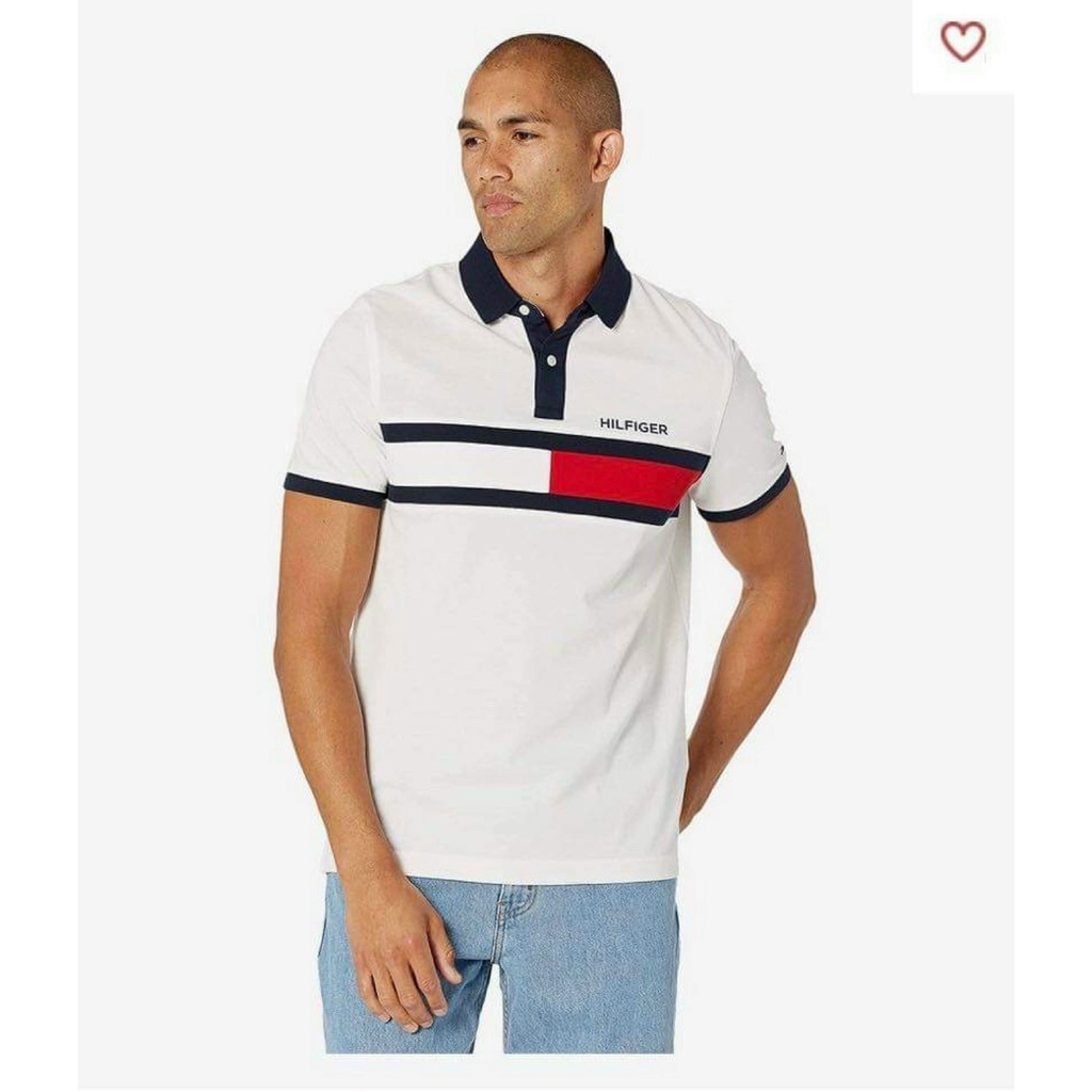 ÁO POLO TOMMY XÁM TRẮNG XANH VNXK - COTTON 100% 4C FORM CHÂU ÂU