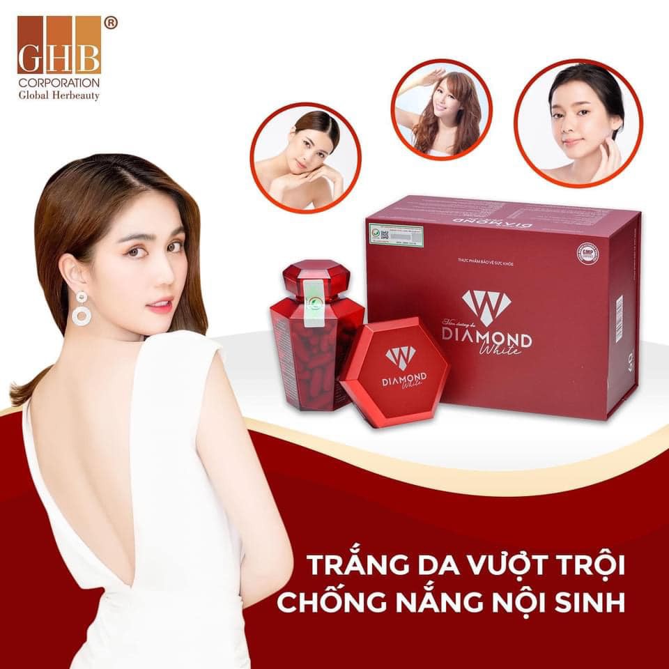 [CHÍNH HÃNG-KHUYẾN MẠI] MUA 2 TẶNG 1- Viên uống trắng da Diamond White Ngọc Trinh | WebRaoVat - webraovat.net.vn