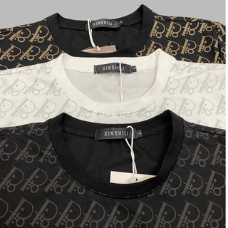 Áo Thun Nam, Áo Phông Nam Cổ Tròn Hoạt Tiết Dior Thêu, Vải Coton Co Giãn 4 Chiều Vô Cùng Thoải Mái - TonyPham