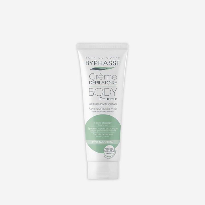 Kem tẩy lông chiết xuất lô hội Byphasse - Hair Removal Cream Extract Aloe Vera 125ml | BigBuy360 - bigbuy360.vn
