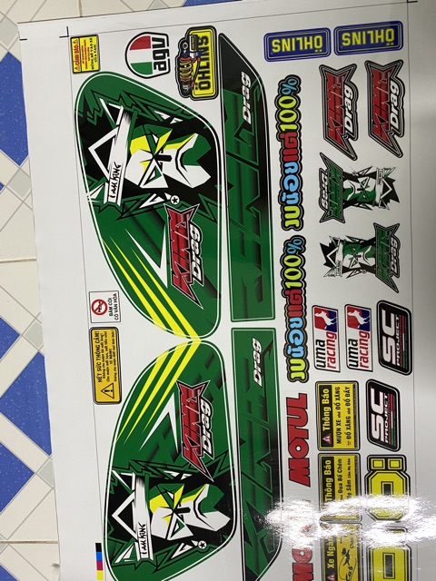 Tem rời cub 81 cũ king drag xanh lá