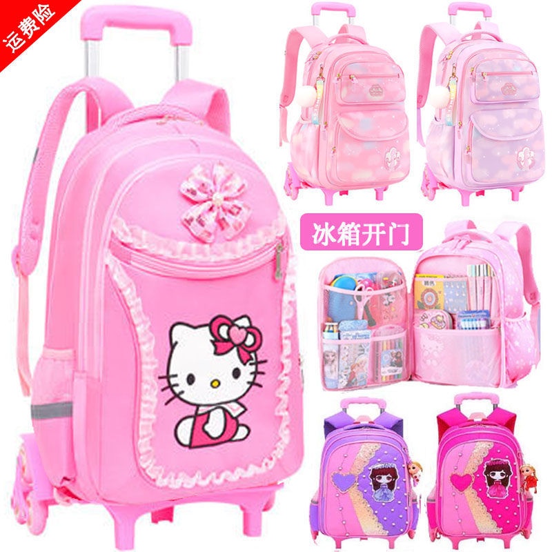 Ba Lô Đi Học Có Bánh Xe Kéo Dễ Thương Xinh Xắn Dành Cho Bé Lớp 1-3-5-6