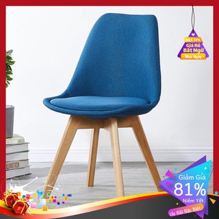 [MÔ HÌNH] Ghế Eames BC- 05N - Ghế Cafe Bọc Nệm Vải Chân Gỗ Sồi Tự Nhiên hanggiasi [MÔ HÌNH] hanggiasi