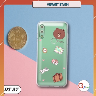 Ốp lưng điện thoại Vsmart Star 4 dẻo trong in hình