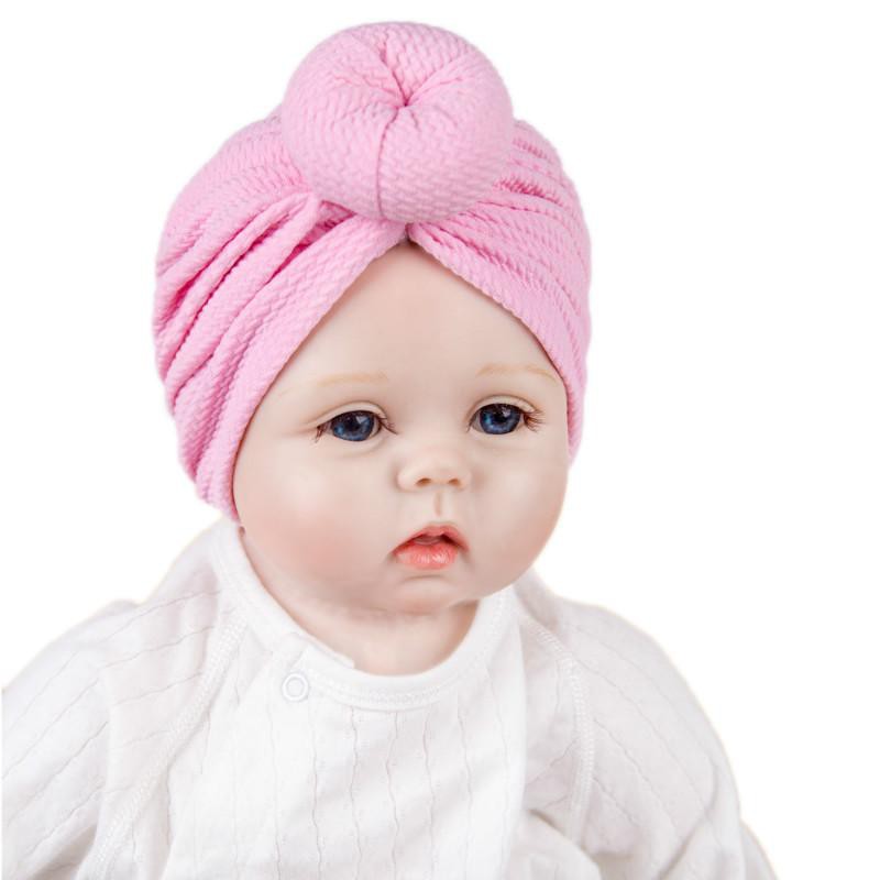 Sơ Sinh Tập Đi Trẻ Em Bé Trai Bé Gái Nón Băng Đô Cài Tóc Turban Gọng Cotton Bò Nón Mùa Đông Ấm-168-OXUI1