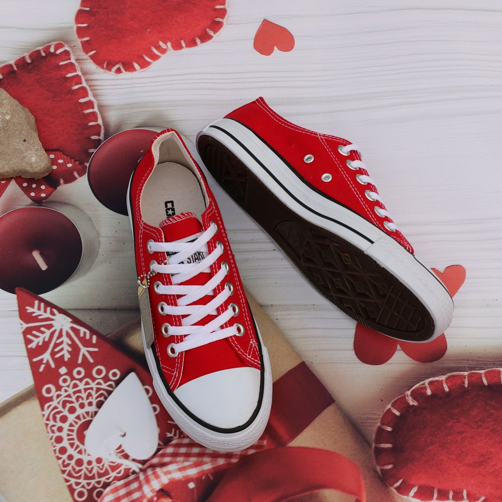 Giày CV AllStar Classic Màu Đỏ Tươi Cổ Thấp Nam