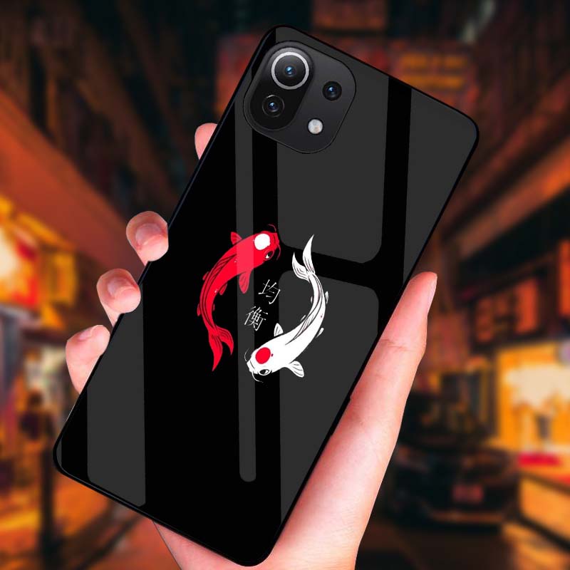 Ốp Lưng Xiaomi Mi 11, Mi 11 Lite Mặt kính cường lực Cao Cấp, Sang Trọng thiết kế Độc Quyền