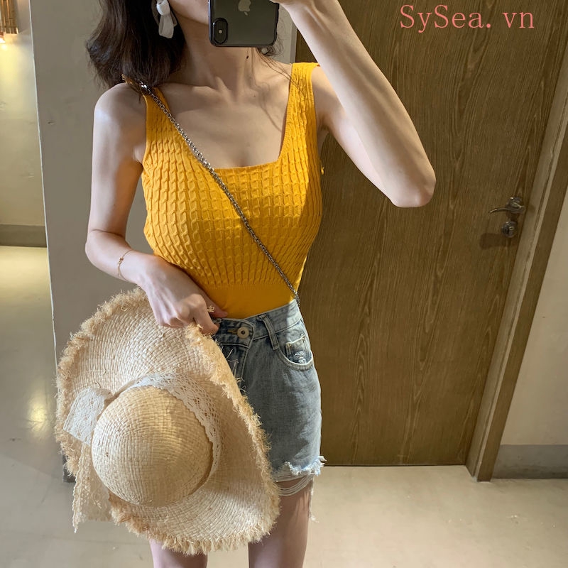 Áo Dây Nữ Cộc Tay Quyến Rũ