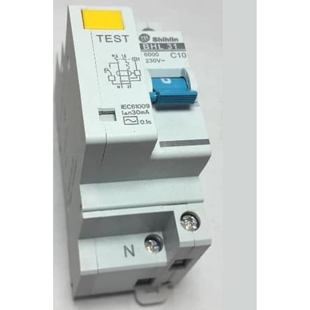 Mô Hình Xe Đồ Chơi Rcbo / Elcb Shihlin 1p N 6a, 10a, 16a, 20a - Bhl-31c