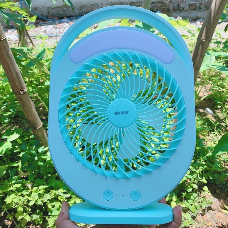 QUẠT SẠC TÍCH ĐIỆN CÓ ĐÈN LED KM F0336-GIÁ TỐT | BigBuy360 - bigbuy360.vn