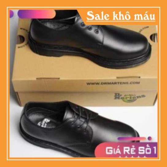 [Sale 3/3] Giày Da Bò 1461 2020 Full Black .Giày Dr.Martens Thailand Chính Hãng(1461.F.Black) Sale 11