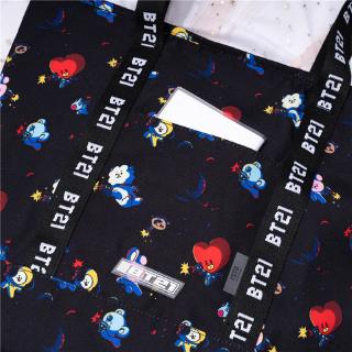 KPOP BT21 Storage Bag  BTS Canvas Bag Cartoon  Korean version