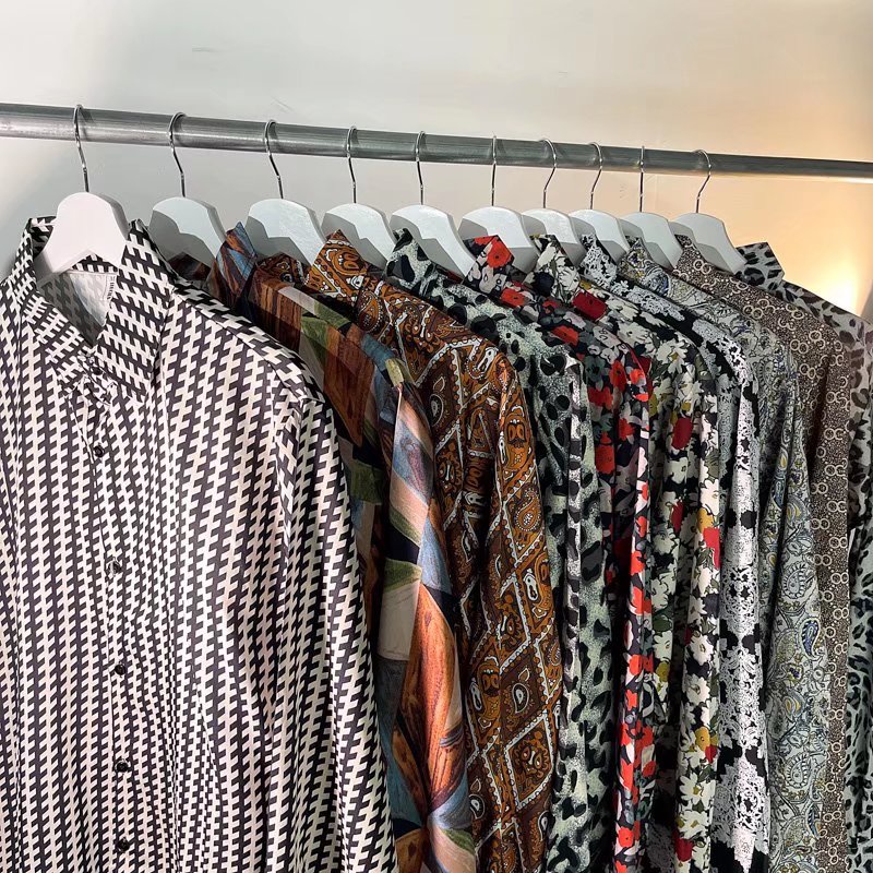 Áo Sơ Mi Nam Tay Dài Ôm Dáng In Họa Tiết Da Báo Phong Cách Đường Phố Sang Trọng Thời Trang Mùa Thu 2023