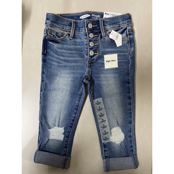 Quần jean lửng bé gái