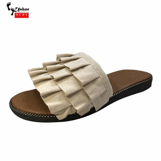 Dép Quai Ngang Đính Nơ Xinh Xắn Cho Nữ