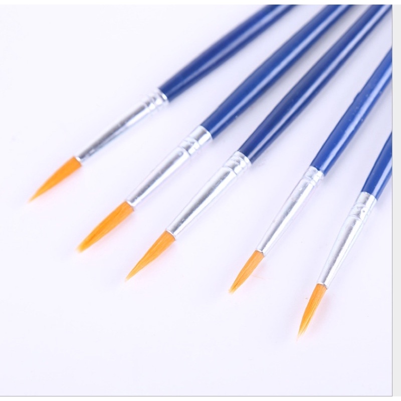 Set 6 cây cọ vẽ, bút lông vẽ màu nước