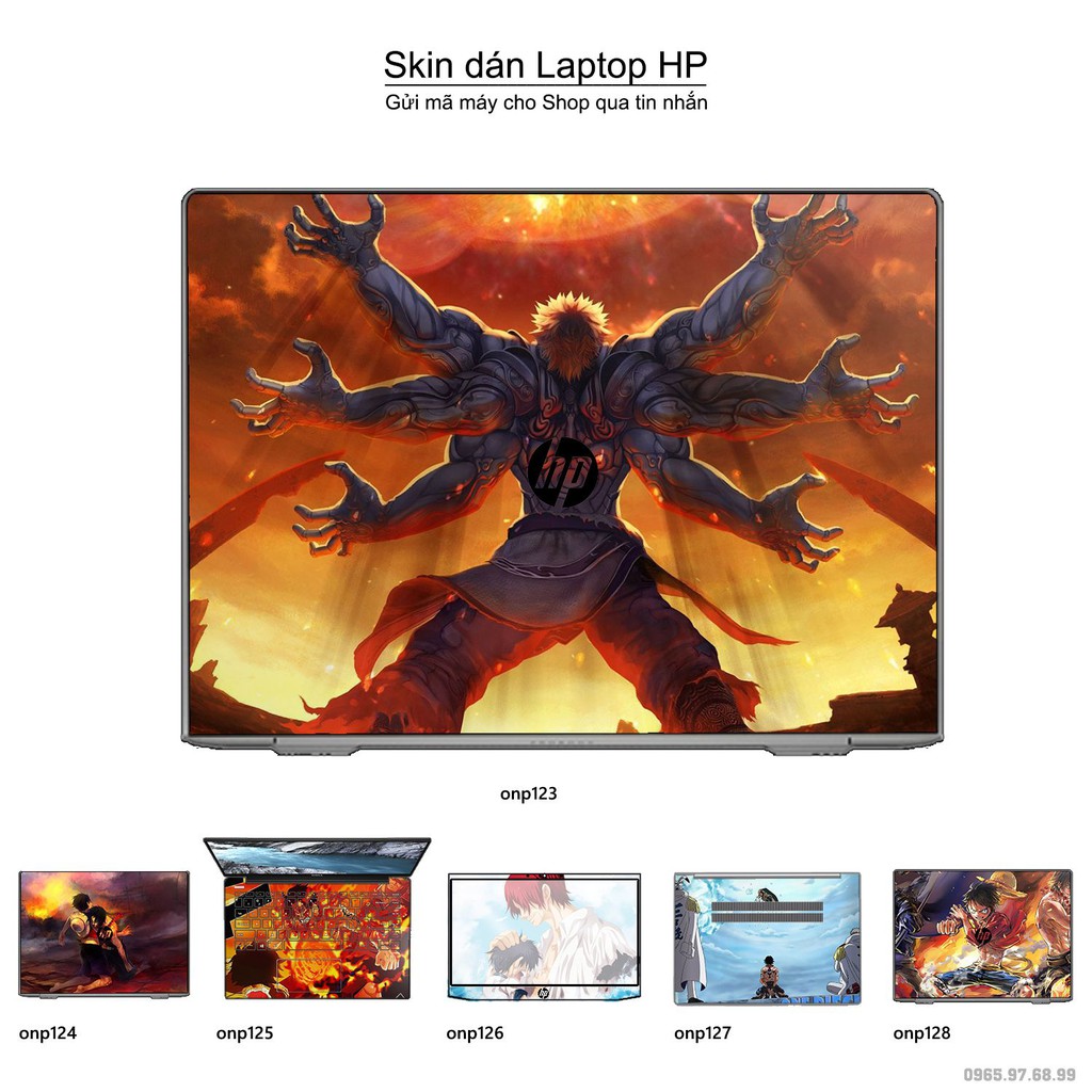 Skin dán Laptop HP in hình One Piece _nhiều mẫu 14 (inbox mã máy cho Shop)