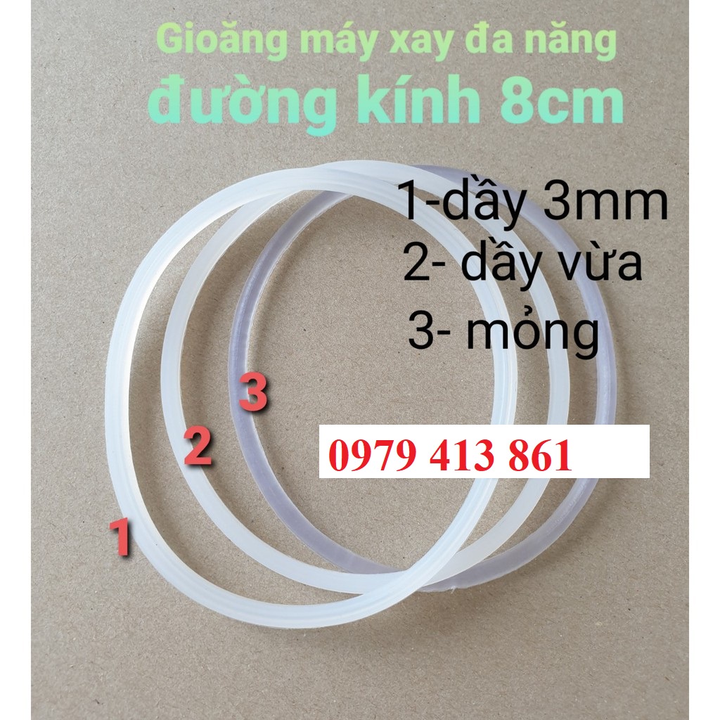 [Mã ELHA22 giảm 5% đơn 300K] Ron / Zoong / Gioăng Máy Xay Sinh Tố đa năng 8cm dầy vừa, mỏng -anhsonnd18