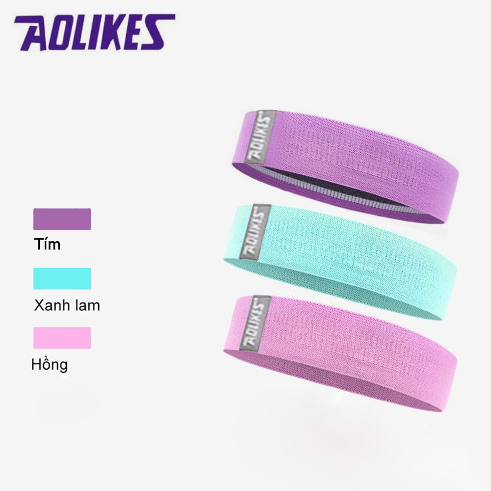 Dây kháng lực tập gym miniband tập mông chân đùi Aolikes siêu bền NAVAS