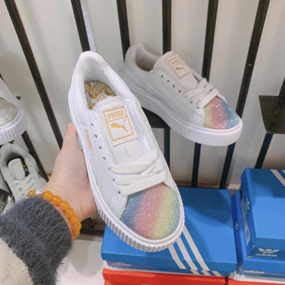 Giày Sneaker PU.MA Mũi 7 Màu Form Chuẩn Cao Cấp Full Size Nữ