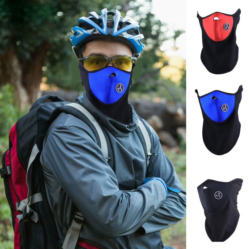 Khẩu trang ninja màu đỏ khẩu trang phượt 2P03