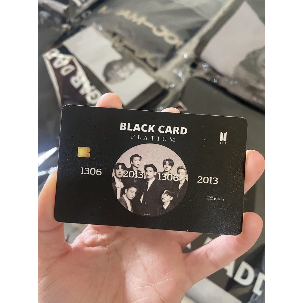Thẻ BLACKCARD nhóm nhạc BTS