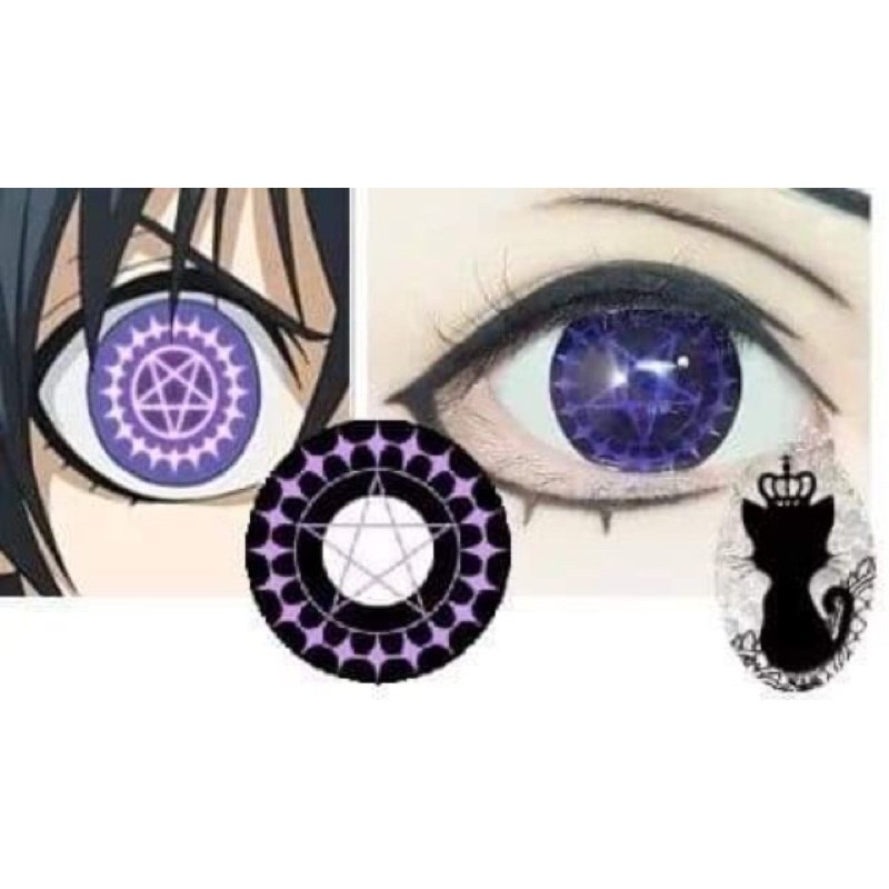 [ Có sẵn ] Lens Cosplay Ciel / Hắc quản gia