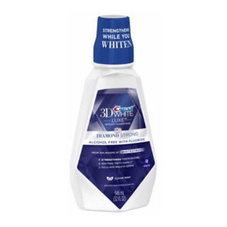 Nước súc miệng trắng răng Crest 3D White Luxe hương bạc hà 946ml Mỹ