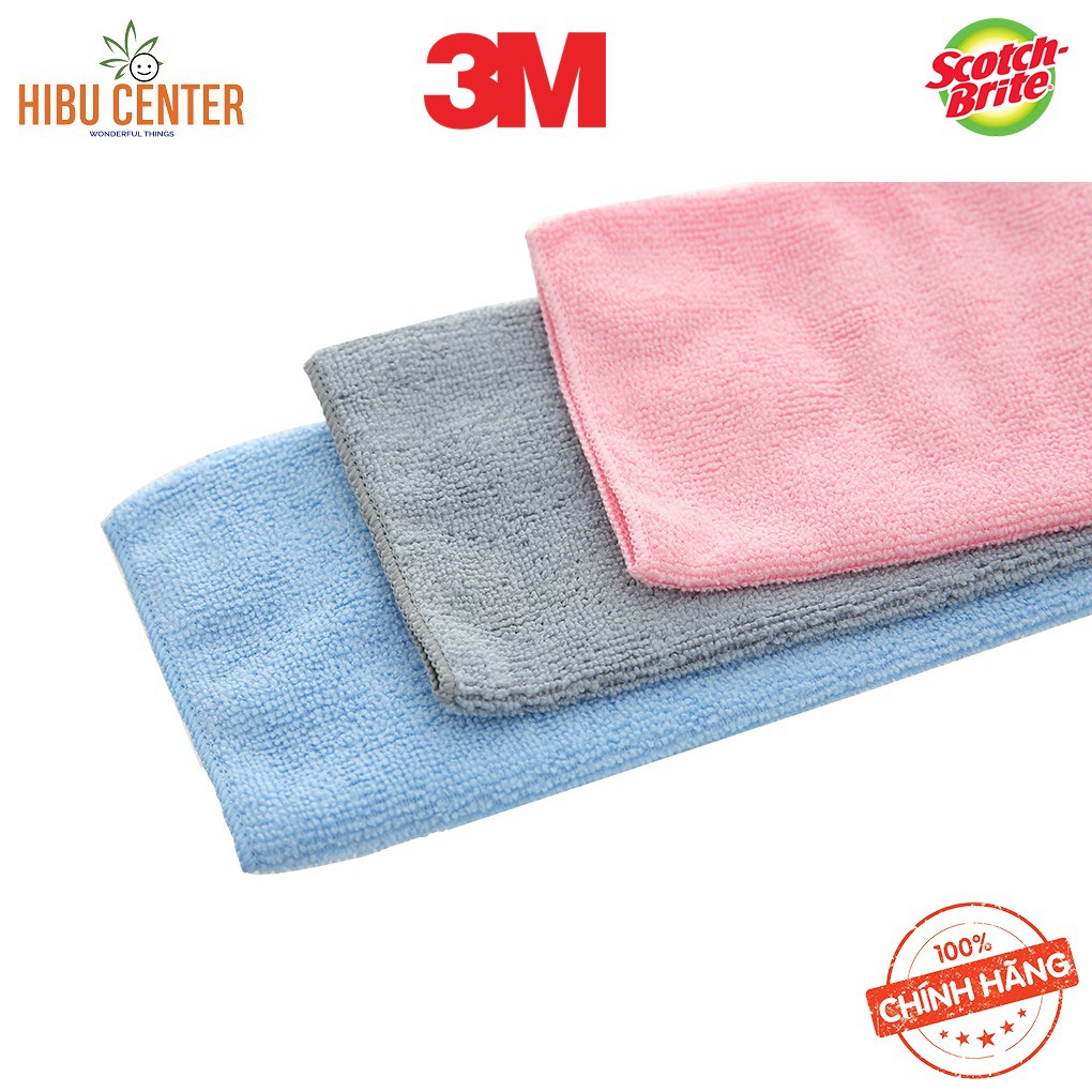 Khăn Lau Bếp Microfiber Tiện Dụng Scotch-Brite 3M 30x30cm – Lấy Sạch Bụi Bẩn, Không Lo Trầy Xước, Sức Mạnh 3 Trong 1