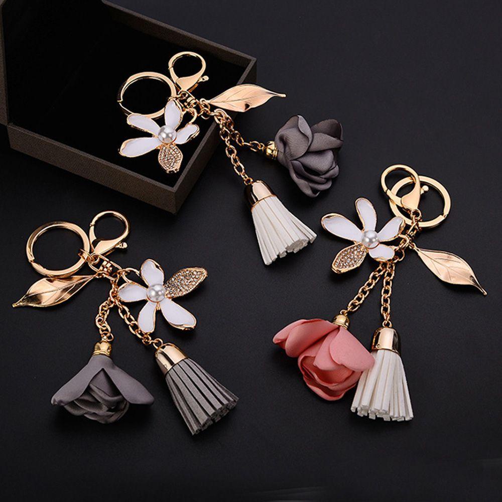 LANFY Móc Khóa Tua Rua Dễ Thương Sáng Tạo Dành Cho Nữ
