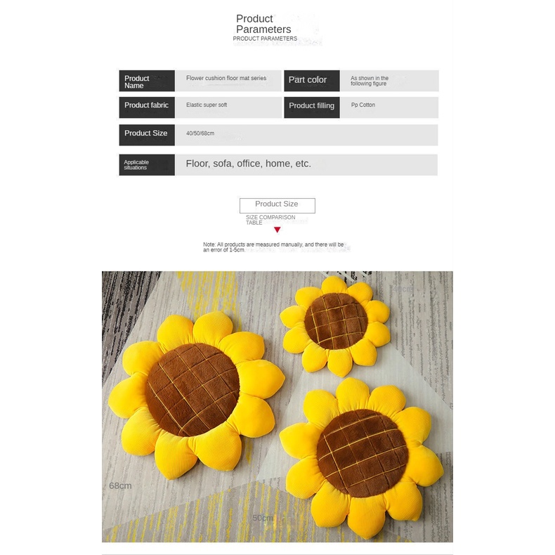 Hot sale Daisy pillow cushion sofa cushion flower cushion cute sofa pillow bedroom futon maiden heart Office ]