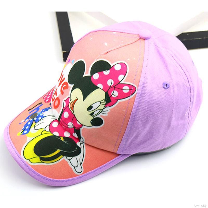 Nón lưỡi trai in hình chuột Mickey dễ thương cho bé trai và bé gái