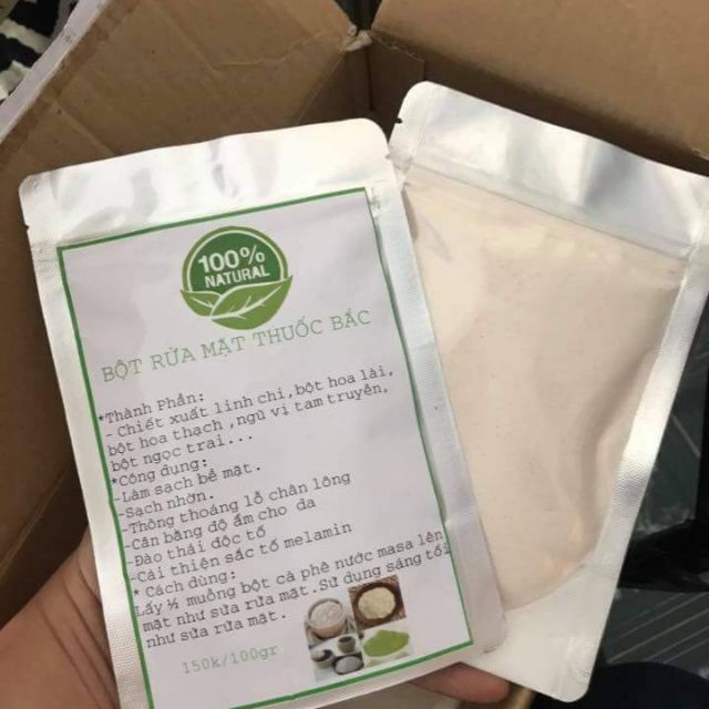 Bột rữa mặt thảo dược