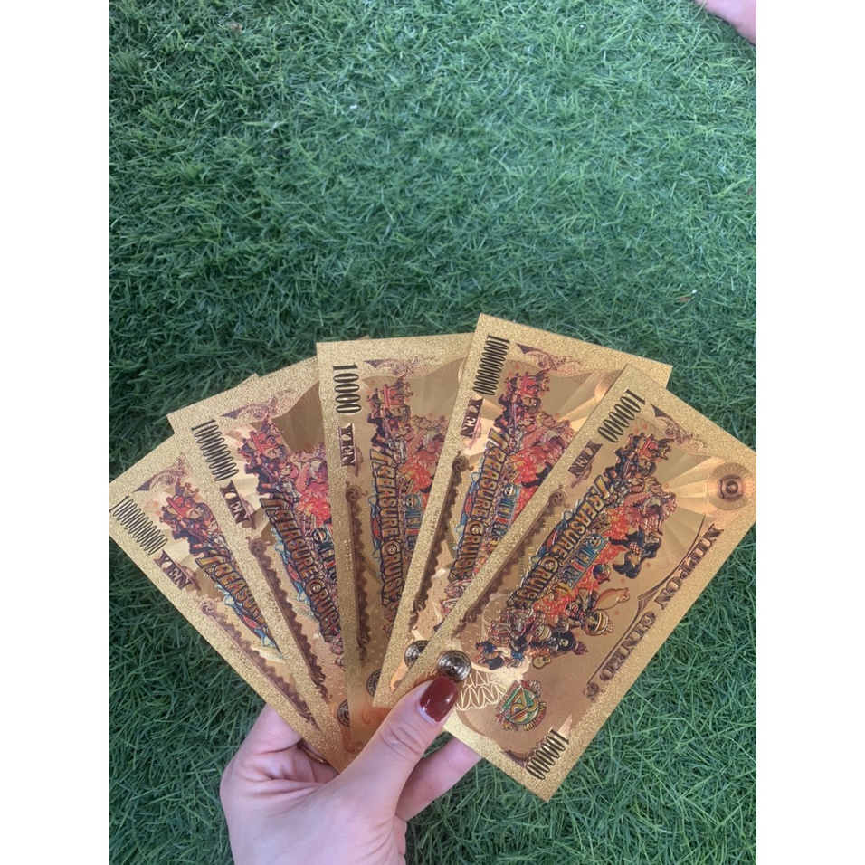 Tiền yên nhật One Piece mạ vàng