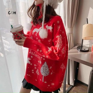Áo len họa tiết noel