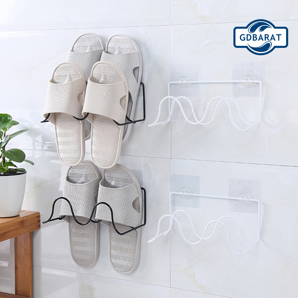 Giá Treo Giày Dép Hai Tầng Gắn Tường Tiện Dụng