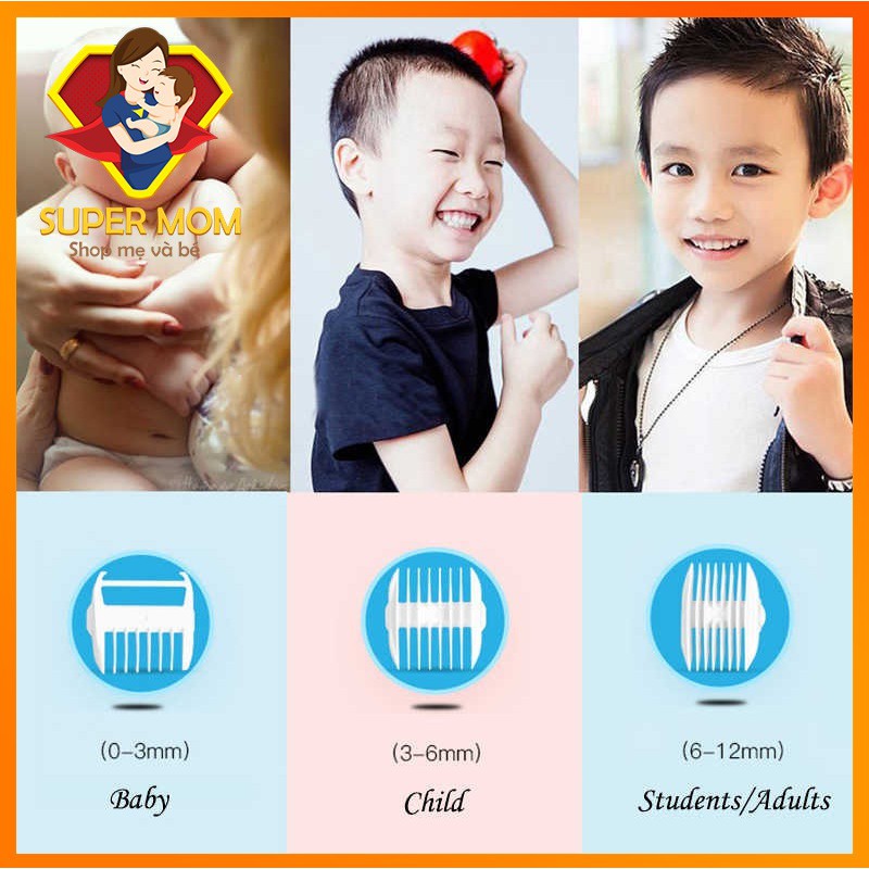 ⚡CHÍNH HÃNG⚡️ Tông Đơ Cắt Tóc cho bé LUKBABY cực êm, pin khoẻ, chống nước sỉ ib0988.327.673 giá siêu tốt