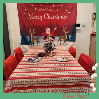 Khăn trải bàn giáng sinh đẹp họa tiết noel Ruhm Decor