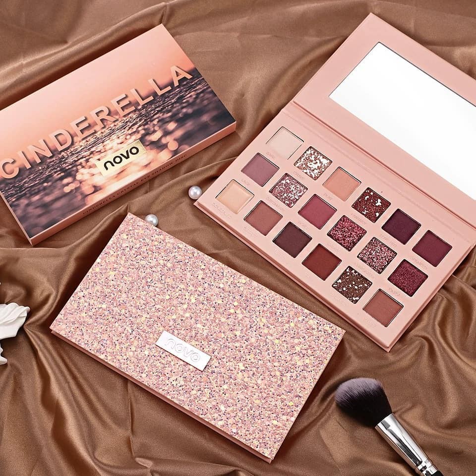 NOVO - Bảng mắt 18 màu Cinderella dupe Huda New Nude