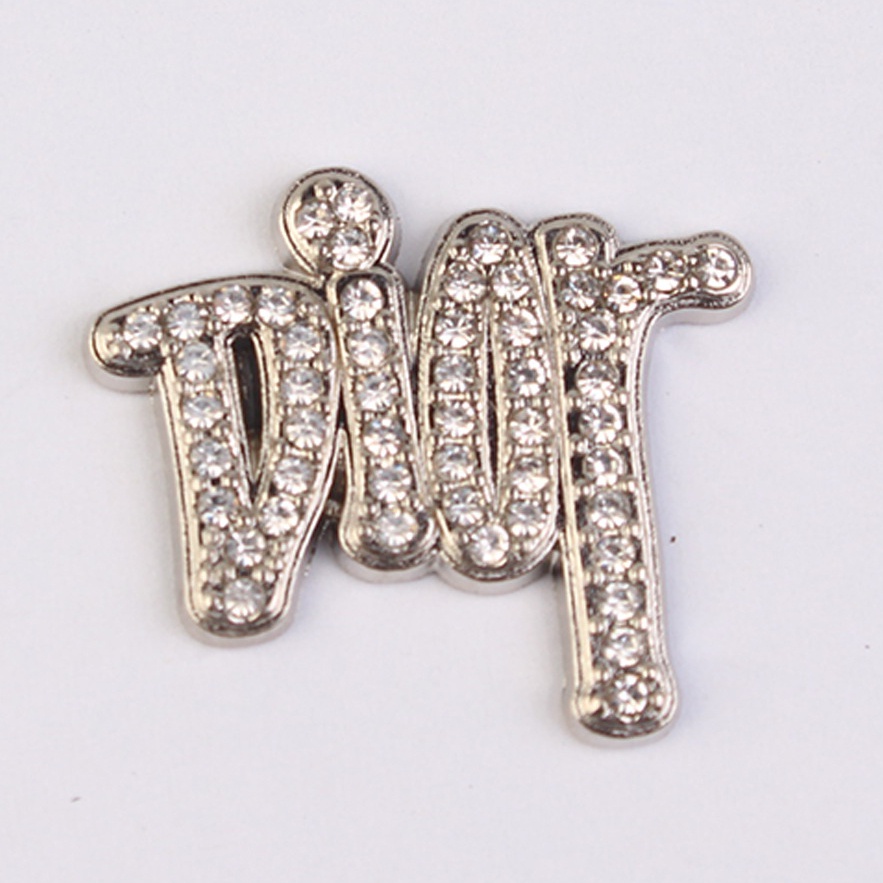 Ghim Cài Giày Bằng Kim Loại Đính Đá Thiết Kế Logo DIOR Sang Trọng Dành Cho Nữ