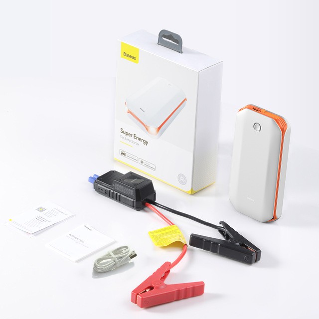 Bộ kích điện xe hơi khẩn cấp Baseus Super Energy tích hợp pin dự phòng 8000mAH giúp khởi động xe một cách dễ dàng