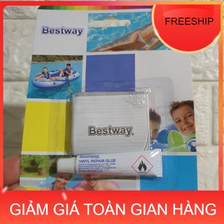 Bộ keo vá bể bơi Bestway, keo dán và miếng vá bể bơi