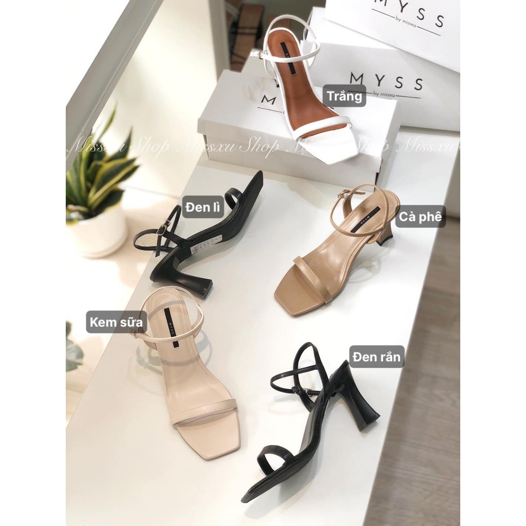 Giày sandal nữ quai ngang 7cm thời trang MYSS - SD95