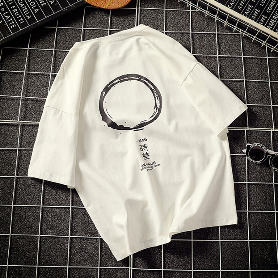 ÁO THUN UNISEX AOMI O KOREAN TAY NGẮN TAY LỠ NAM NỮ CHẤT LƯỢNG CAO