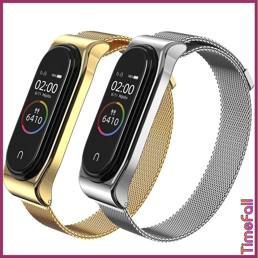 Dây đeo nam châm CLASSIC mi band 6, miband 5 chính hãng MIJOBS, dây đeo thay thế mi band 5, miband 6 milanese loop